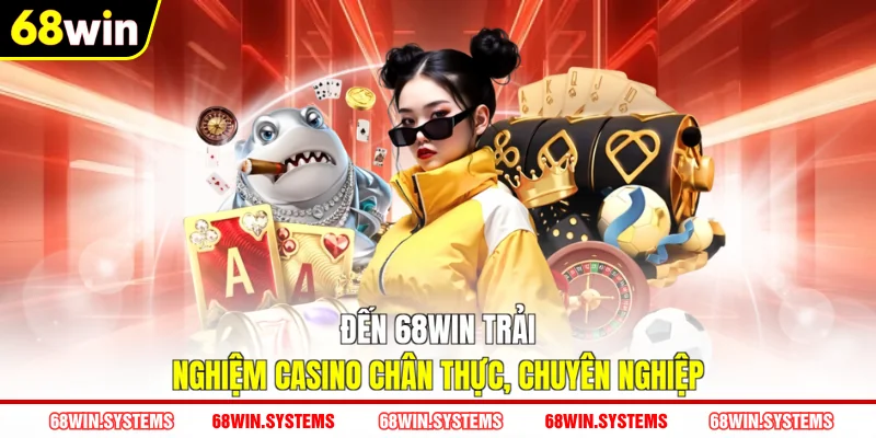 Đến 68WIN trải nghiệm casino chân thực, chuyên nghiệp Đến 68WIN trải nghiệm casino chân thực, chuyên nghiệp