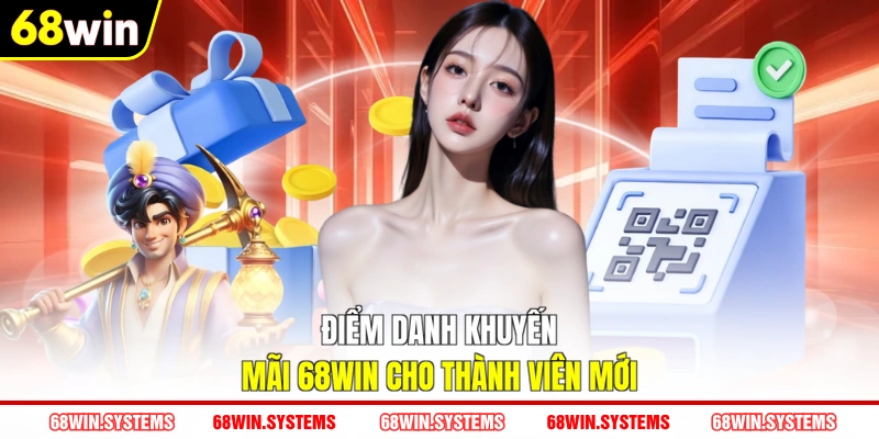 Điểm danh khuyến mãi 68WIN cho thành viên mới Điểm danh khuyến mãi 68WIN cho thành viên mới