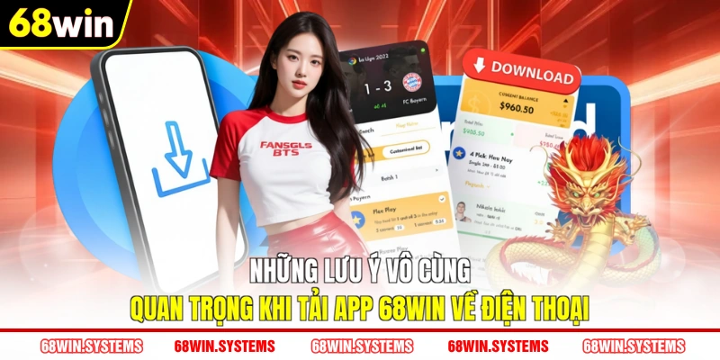Những lưu ý vô cùng quan trọng khi tải app 68WIN về điện thoại